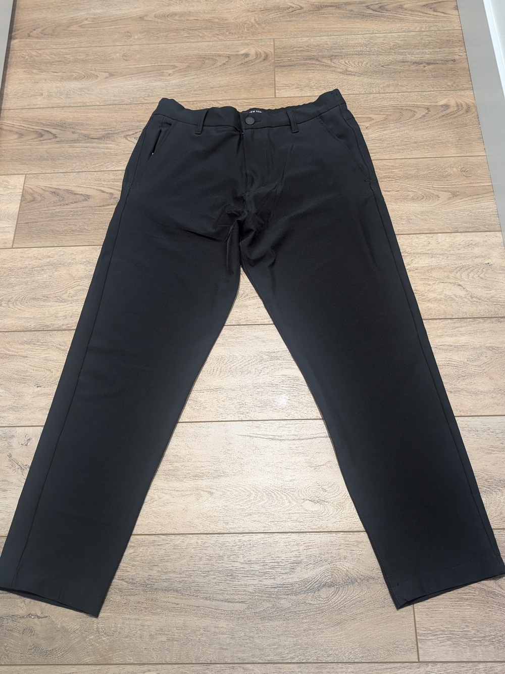 Men's Black Chino Pants - Modern Straight Fit